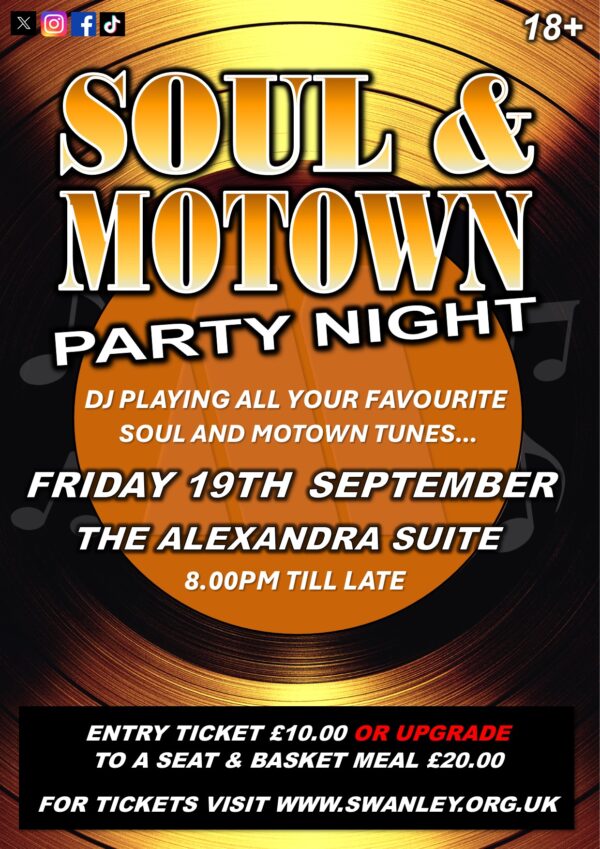 Soul & Motown Party Night -19th September 2025