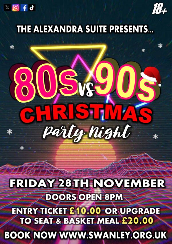 80's VS 90's Christmas Party Night - 28th November 2025