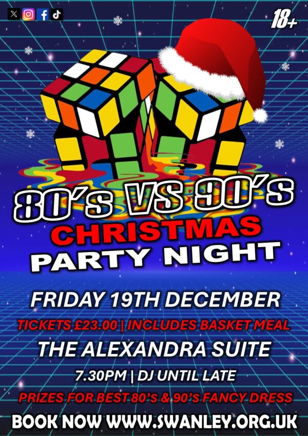 80's VS 90's Christmas Party Night With Basket Meal - 19th December 2025