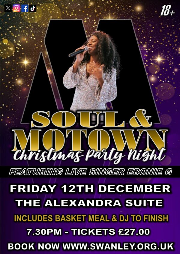 Soul & Motown Christmas Party Night Ft Live Singer Ebonie G - 12th December 2025